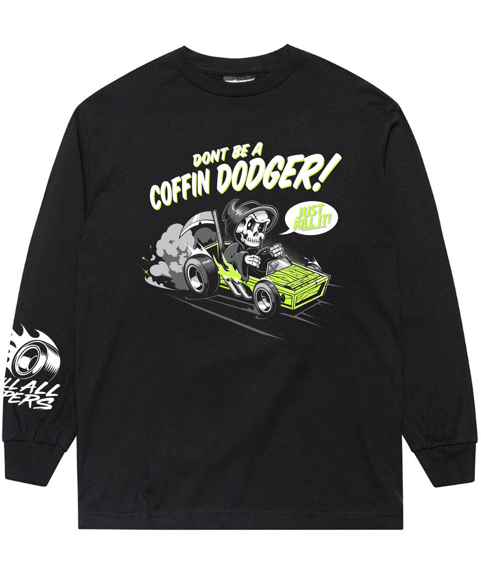Kill All Wipers - Coffin Dodger Long Sleeve T-shirt image 0