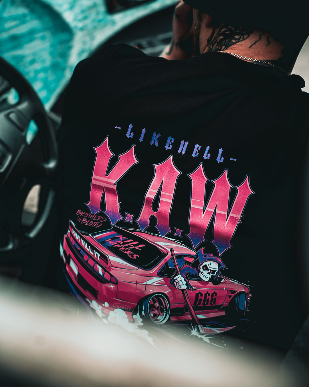 KILL ALL WIPERS™  X LIKE HELL - BROTHERS IN BLOOD / T-SHIRT