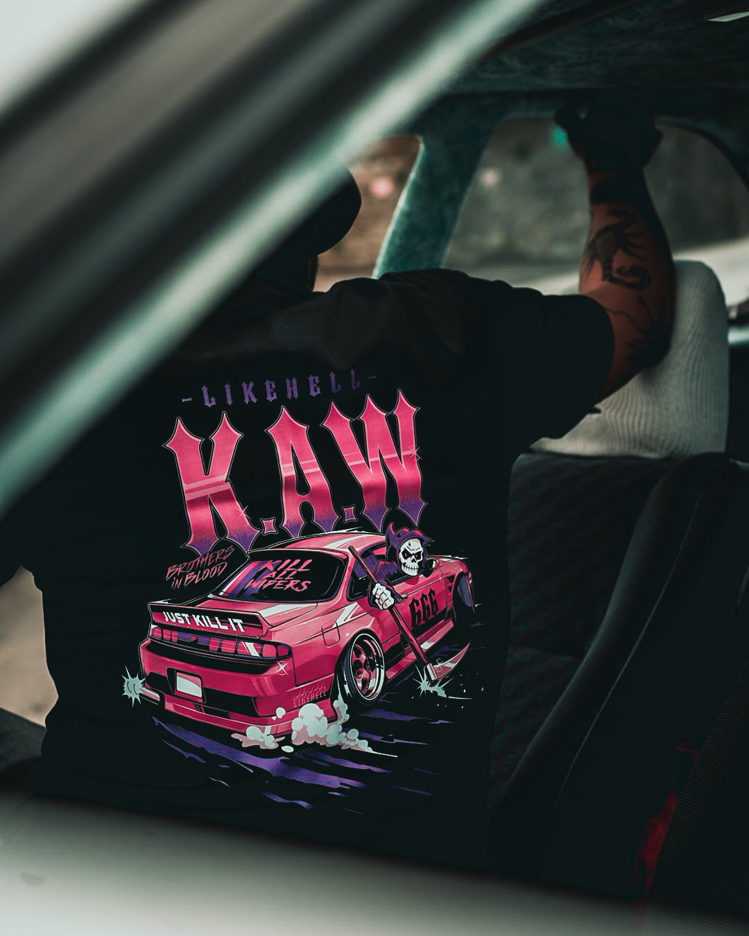 KILL ALL WIPERS™  X LIKE HELL - BROTHERS IN BLOOD / T-SHIRT