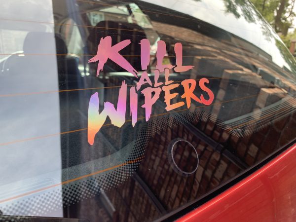 KILL ALL WIPERS™  WRITTEN IN BLOOD - STICKER