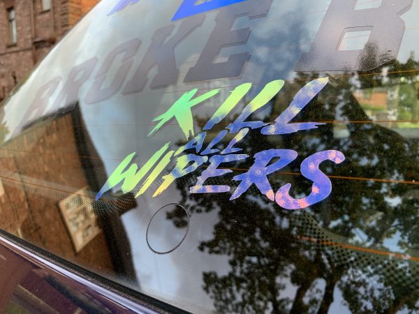 KILL ALL WIPERS™  WRITTEN IN BLOOD - STICKER