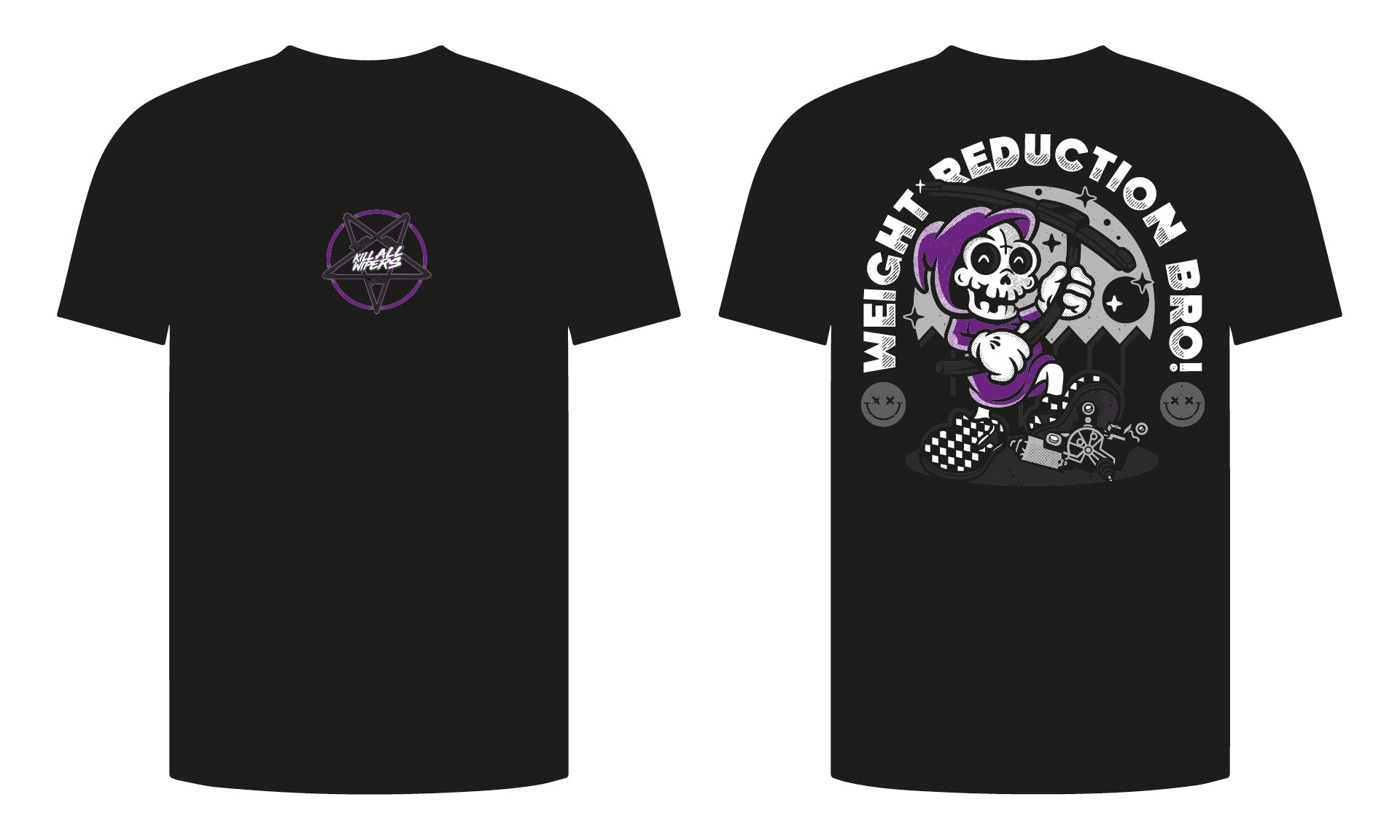 Kill All Wipers™ - Weight Reduction Bro T-Shirt image 1